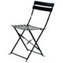 Bistro Black Folding Outdoor Chair Set Set of 2