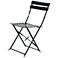 Bistro Black Folding Outdoor Chair Set Set of 2