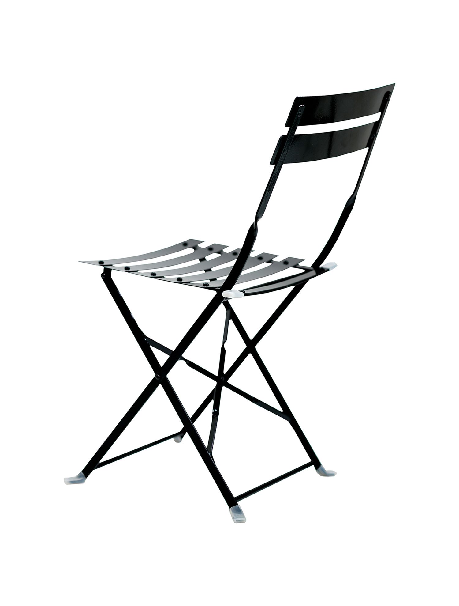 Image 3 Bistro Black Folding Outdoor Chair Set Set of 2 more views