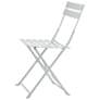 Bistro White Folding Outdoor Chair Set Set of 2