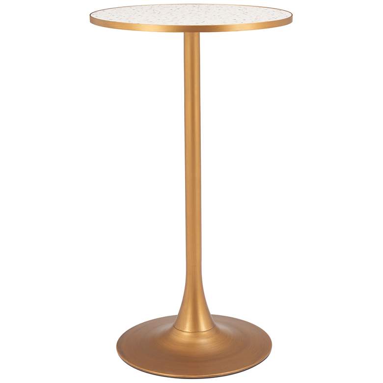 Image 1 Bite Bar Table Beige & Gold