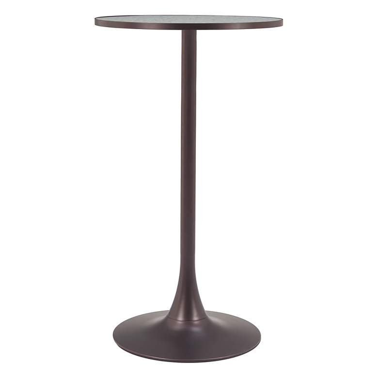 Image 3 Bite Bar Table Gray & Bronze more views