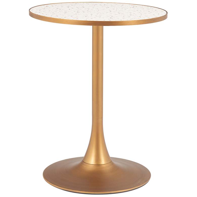 Image 1 Bite Bistro Table Beige & Gold