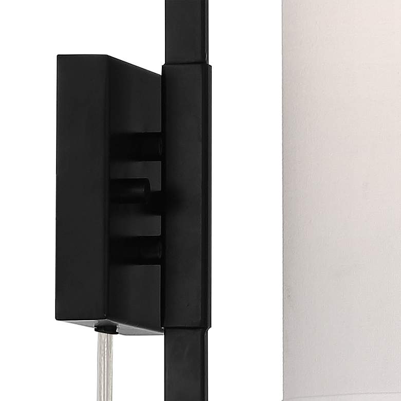 Image 3 Bixby Black Plug-In Wall Lamps with Smart Socket Set of 2 more views