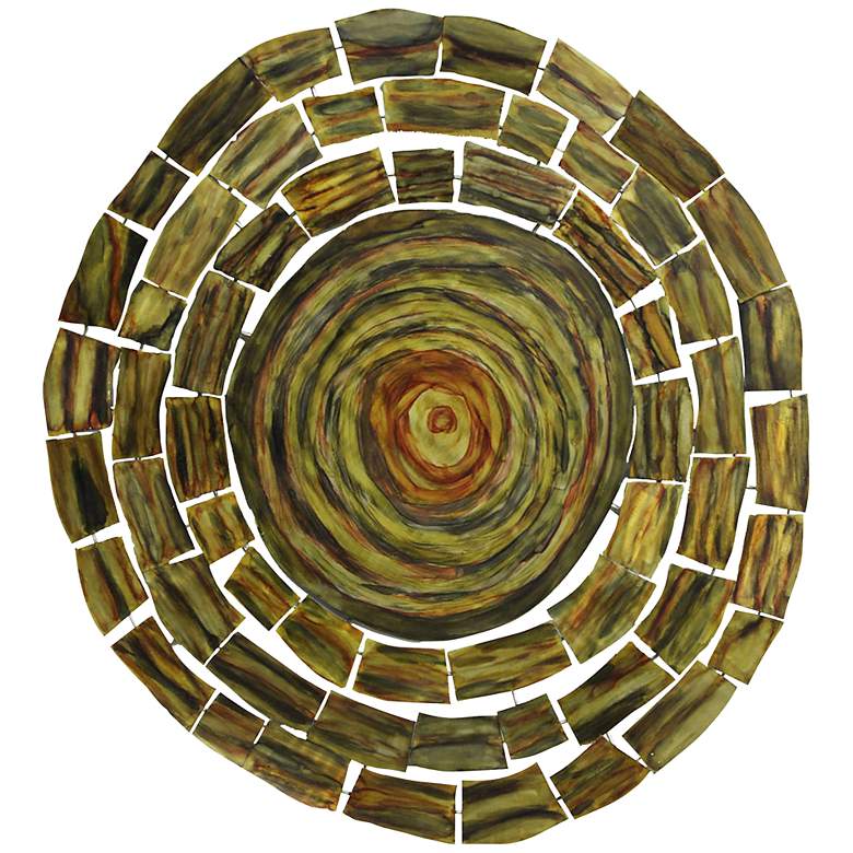Image 1 BJ Circle 37 1/2 inch Round Metal Wall Art