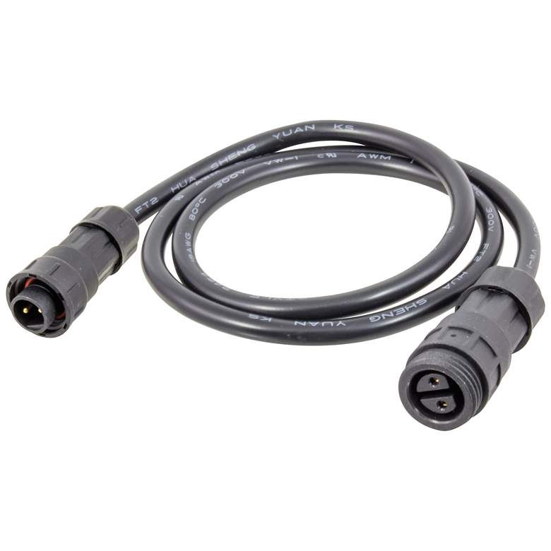 Image 1 Black 10' Long Under Cabinet Connector Extension Cable