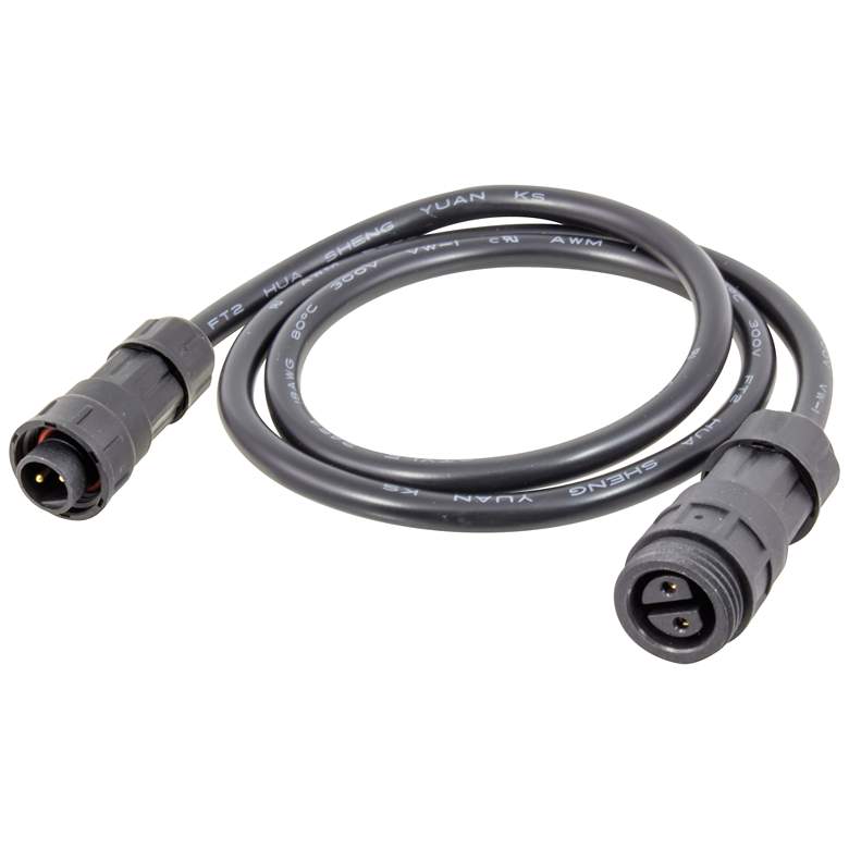 Image 1 Black 10&#39; Long Under Cabinet Connector Extension Cable