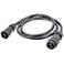 Black 10' Long Under Cabinet Connector Extension Cable