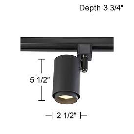 Image5 of Black 10 Watt LED Cylinder Track Head for Juno Systems more views