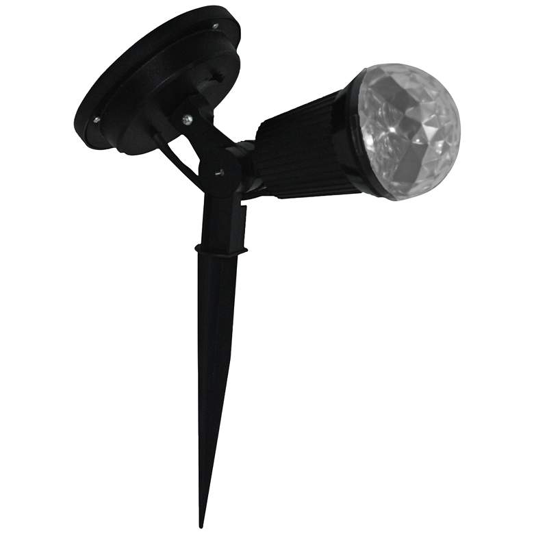 Image 1 Black 12" High Solar Powered LED Swirl Scope