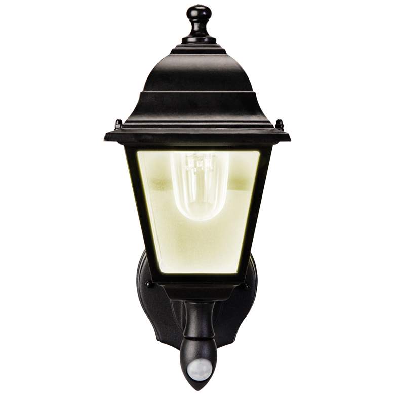 Image 1 Black 12 inch High Warm White Battery LED Outdoor Wall Light