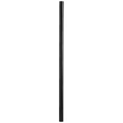 Black 120&quot; Direct Burial Post with Photocell