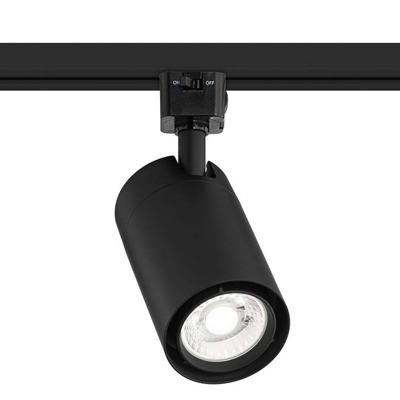 Image 1 Black 15 Watt LED Cylinder Track Head for Juno Track
