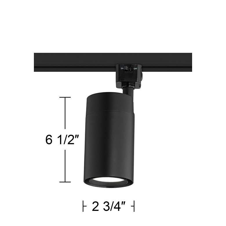 Image 7 Black 15 Watt LED Cylinder Track Head for Juno Track more views