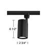 7_Black 15 Watt LED Cylinder Track Head for Juno Track more views