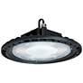 Black 150W 5000K LED Low Profile UFO Highbay Light