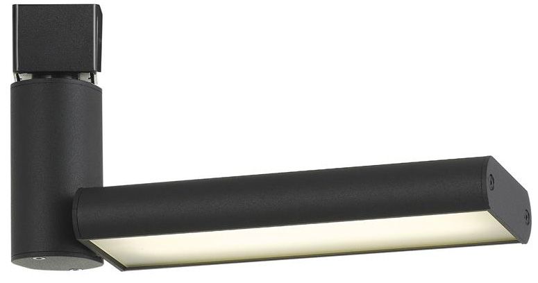 Black 17 Watt LED One Flat Metal Track Head 45H79 Lamps Plus
