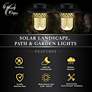 Watch A Video About the Black Solar LED Landscape Path Lights Set of 2