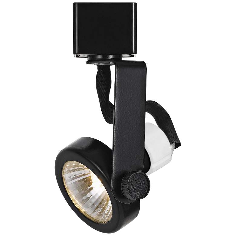 Image 1 Black 50 Watt GU10 Gimbal Track Head