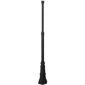 Image1 of Black 83 3/4" High Outdoor Lighting Post with Base