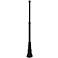 Black 83 3/4" High Outdoor Lighting Post with Base
