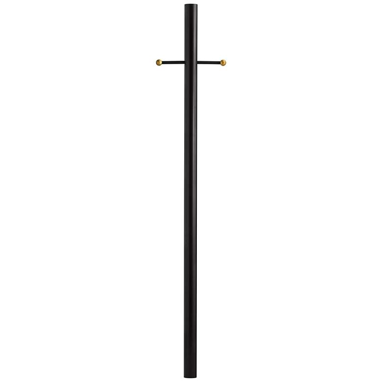 Image 1 Black 84 inch Direct Burial Post with Photocell and Outlet