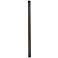 Black 84" Direct Burial Post with Photocell