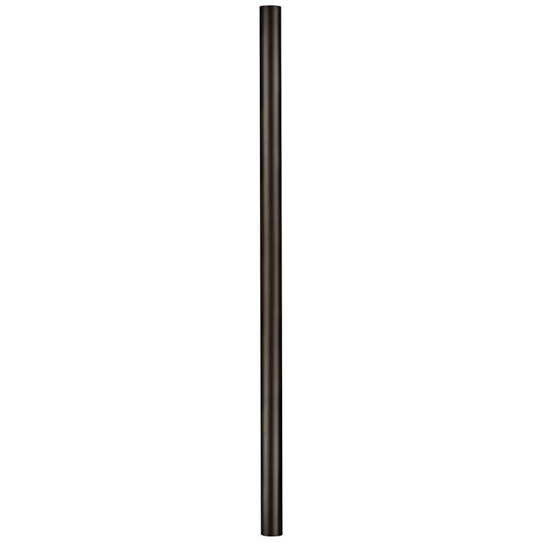 Image 1 Black 84 inch Direct Burial Post with Photocell