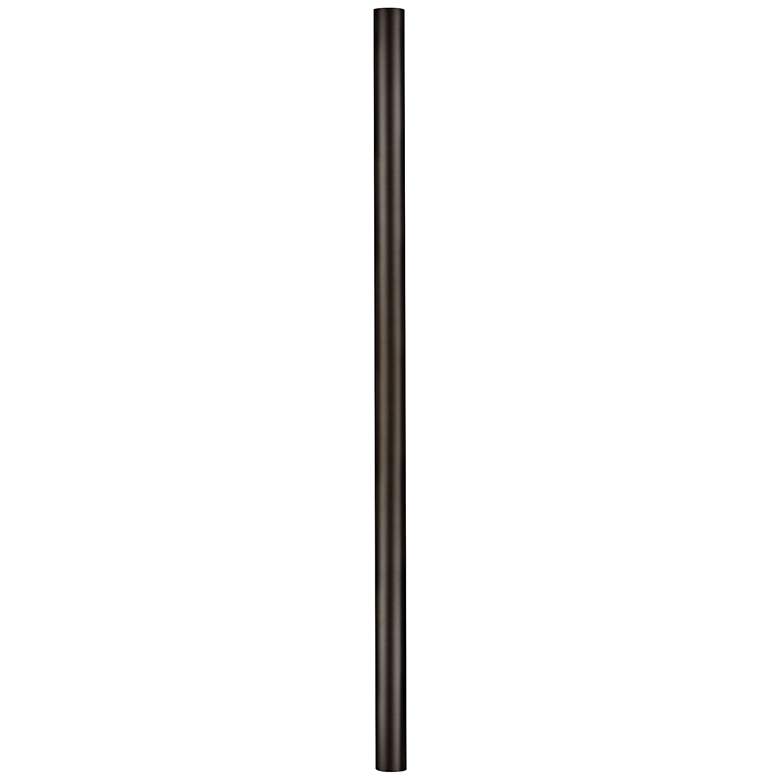 Image 1 Black 84" Direct Burial Post with Photocell
