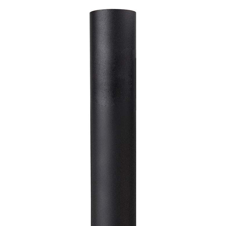 Image 1 Black 84" High Metal Outdoor Direct Burial Lamp Post