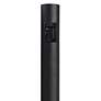 Black 84" High Outdoor Direct Burial Lamp Post with Outlet