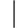 Black 84" High Outdoor Direct Burial Lamp Post with Outlet