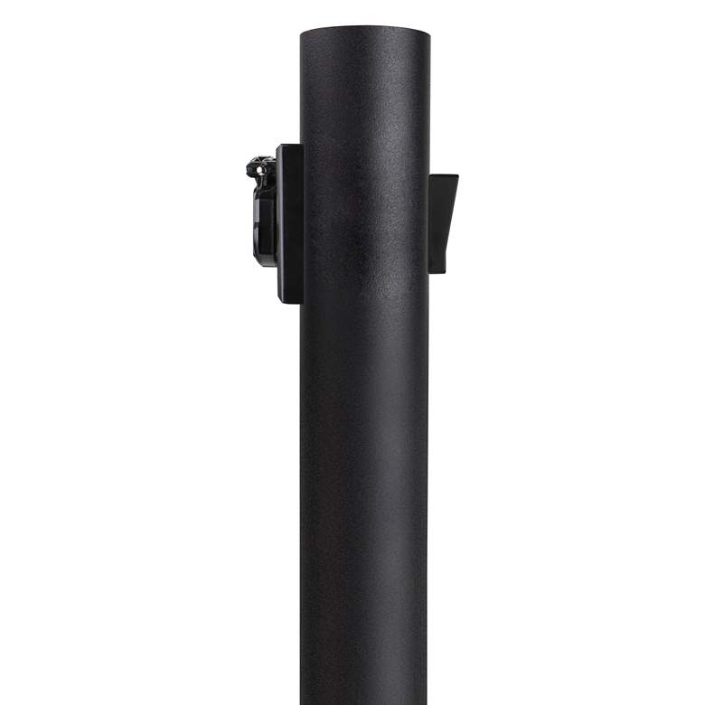 Image 1 Black 84 inch High Outlet Dusk-to-Dawn Direct Burial Lamp Post