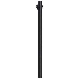 Image2 of Black 84" High Outlet Dusk-to-Dawn Direct Burial Lamp Post more views
