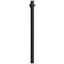 Black 84" High Outlet Dusk-to-Dawn Direct Burial Lamp Post