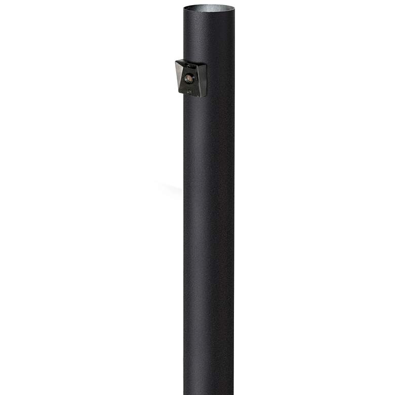 Image 1 Black 96" High Dusk-to-Dawn Direct Burial Lamp Post