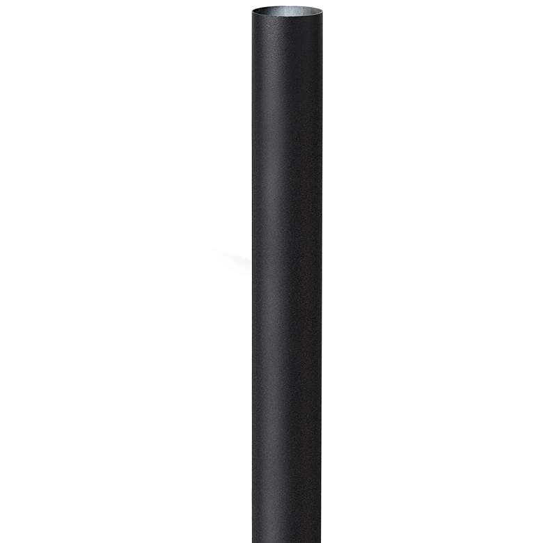 Image 1 Black 96 inch High Metal Outdoor Direct Burial Lamp Post