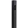 Black 96" High Outdoor Direct Burial Lamp Post with Outlet