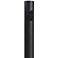 Black 96" High Outdoor Direct Burial Lamp Post with Outlet