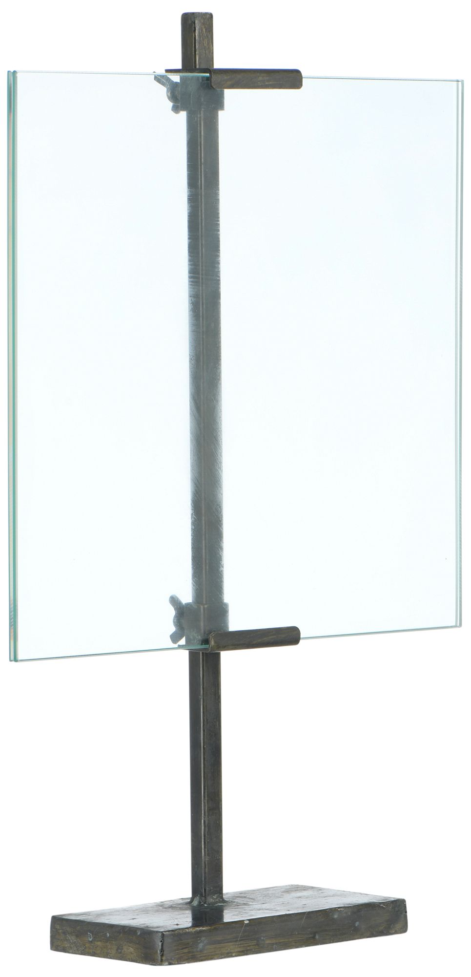 Thumbnail4 of Black Adjustable Metal Stand and Glass Floating Photo Frame more views