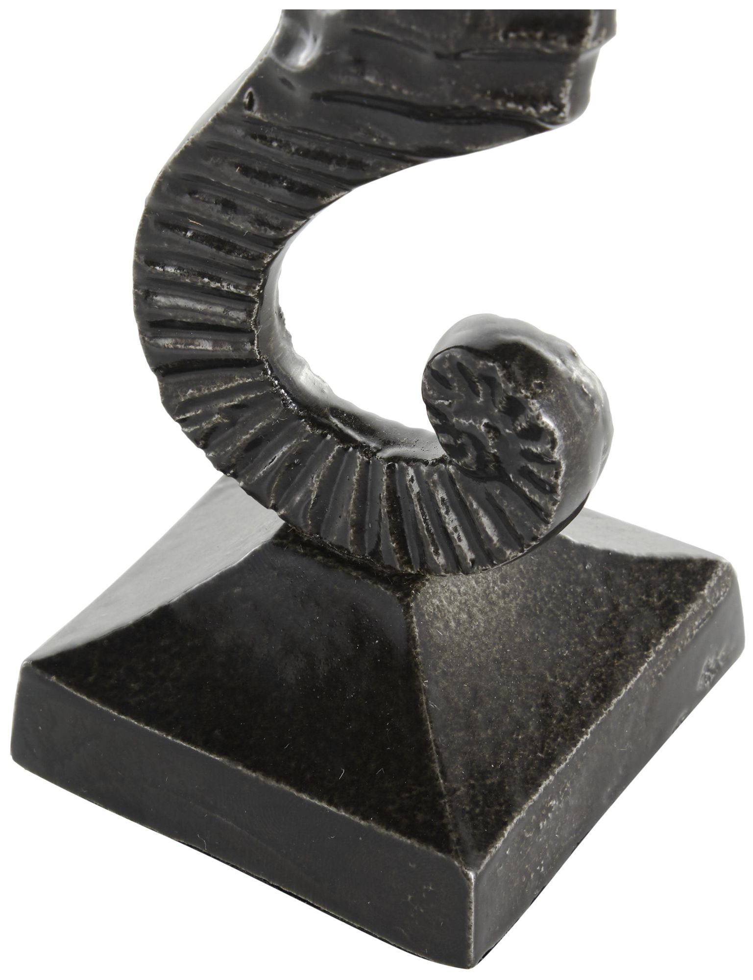 Image 3 Black Aluminum Metal Coastal Sculpture, S/2 11", 7"H more views