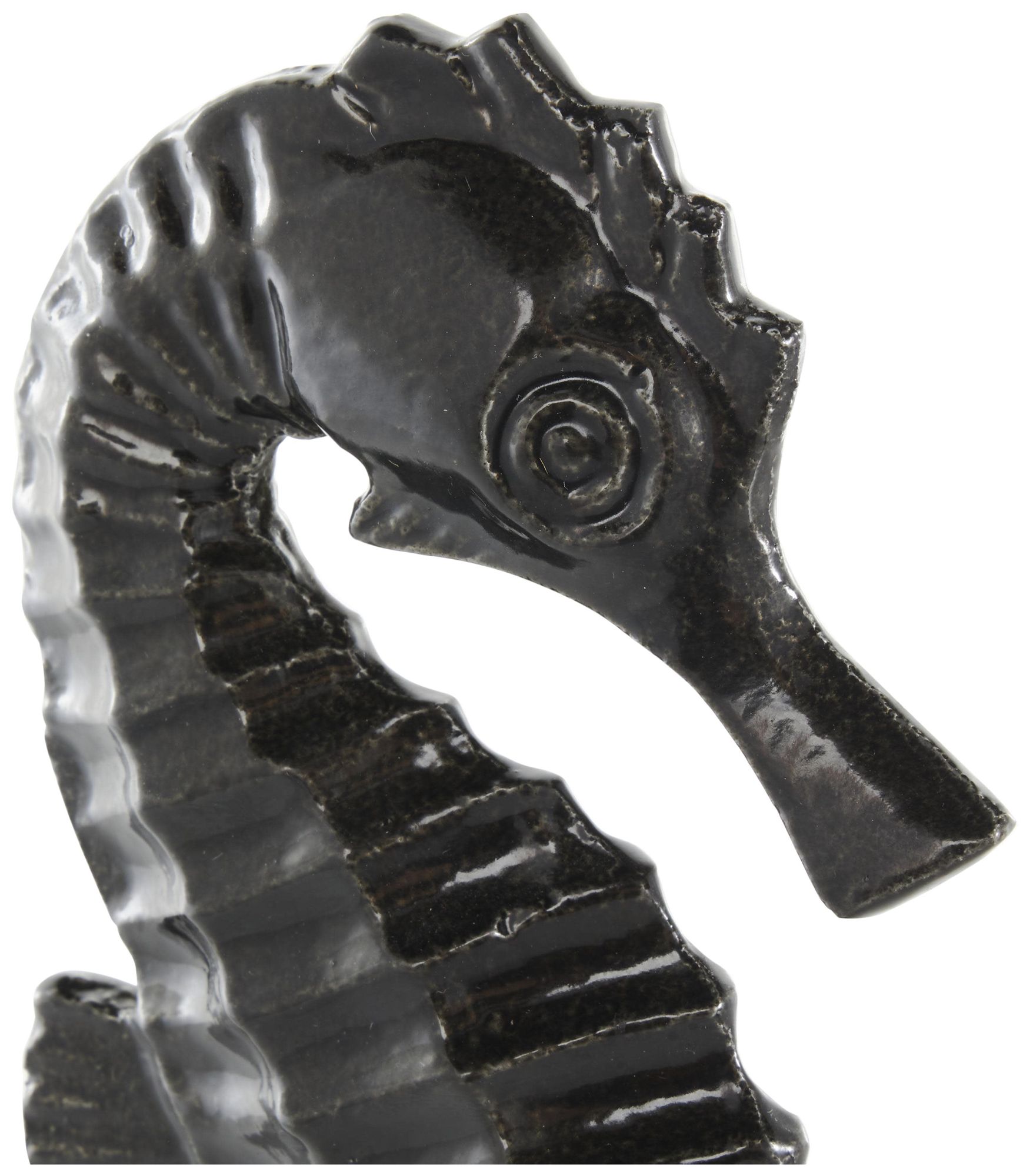 Image 4 Black Aluminum Metal Coastal Sculpture, S/2 11", 7"H more views