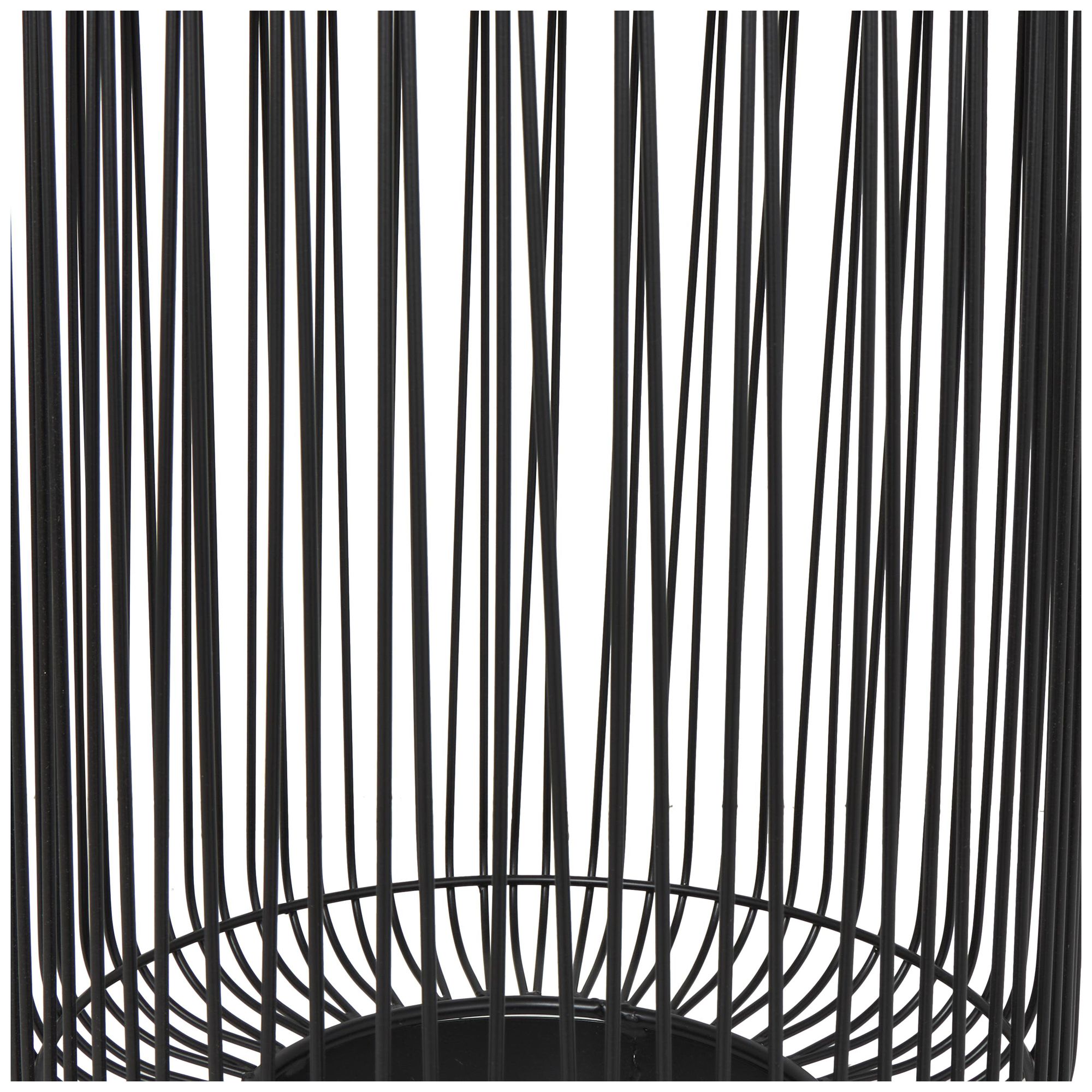 Image 3 Black Aluminum Metal Contemporary Accent Table, 16" x 16" x 22" more views