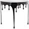 Black Aluminum Metal Contemporary Console Table, 36" x 14" x 32"