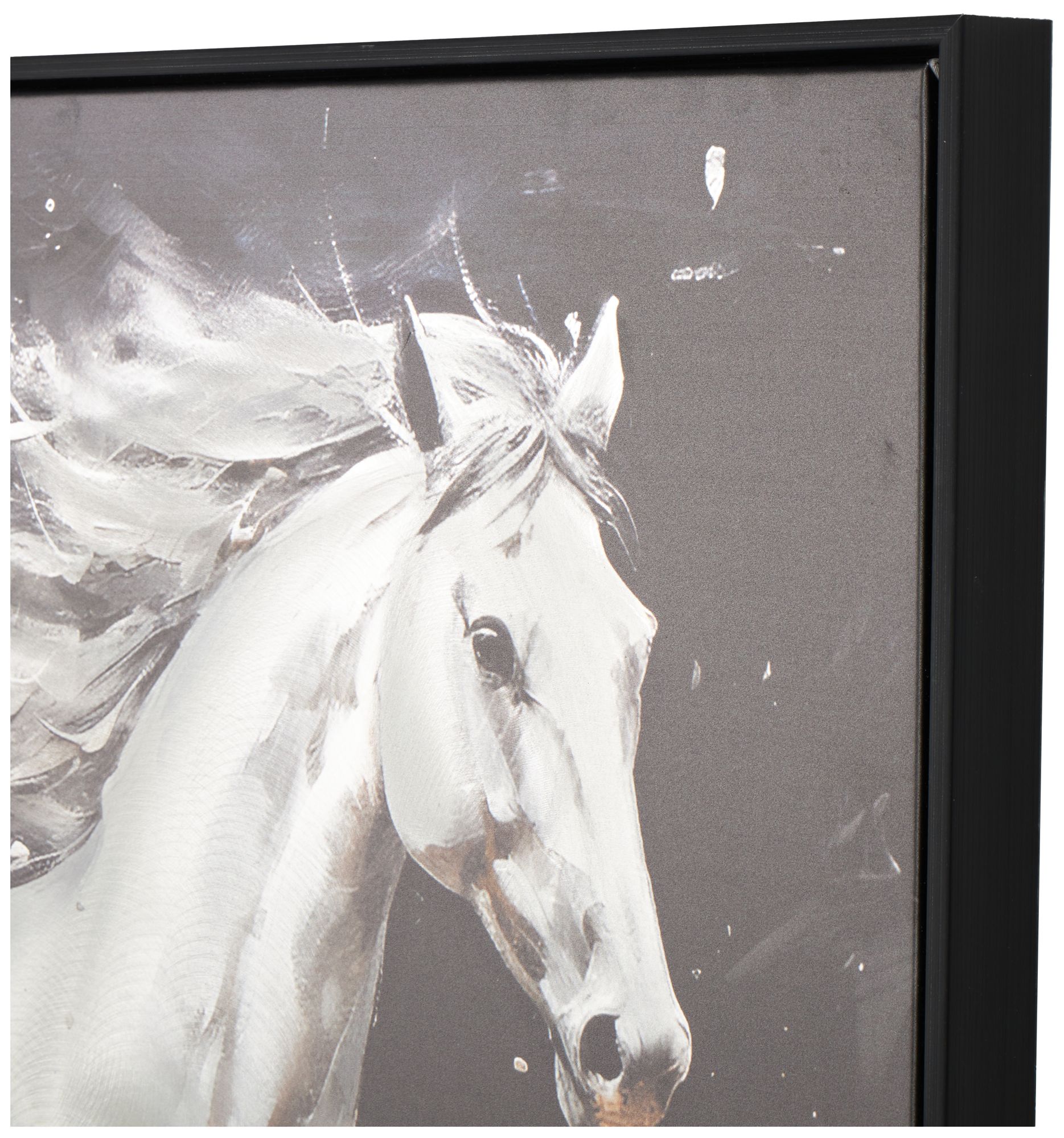 Image 4 Black Aluminum Metal Contemporary Framed Wall Art, 40" x 2" x 30" more views