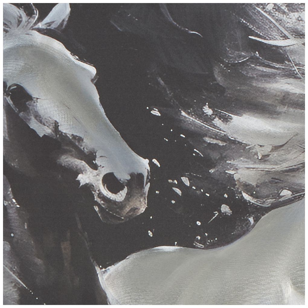 Black Aluminum Metal Contemporary Framed Wall Art, 40" x 2" x 30"