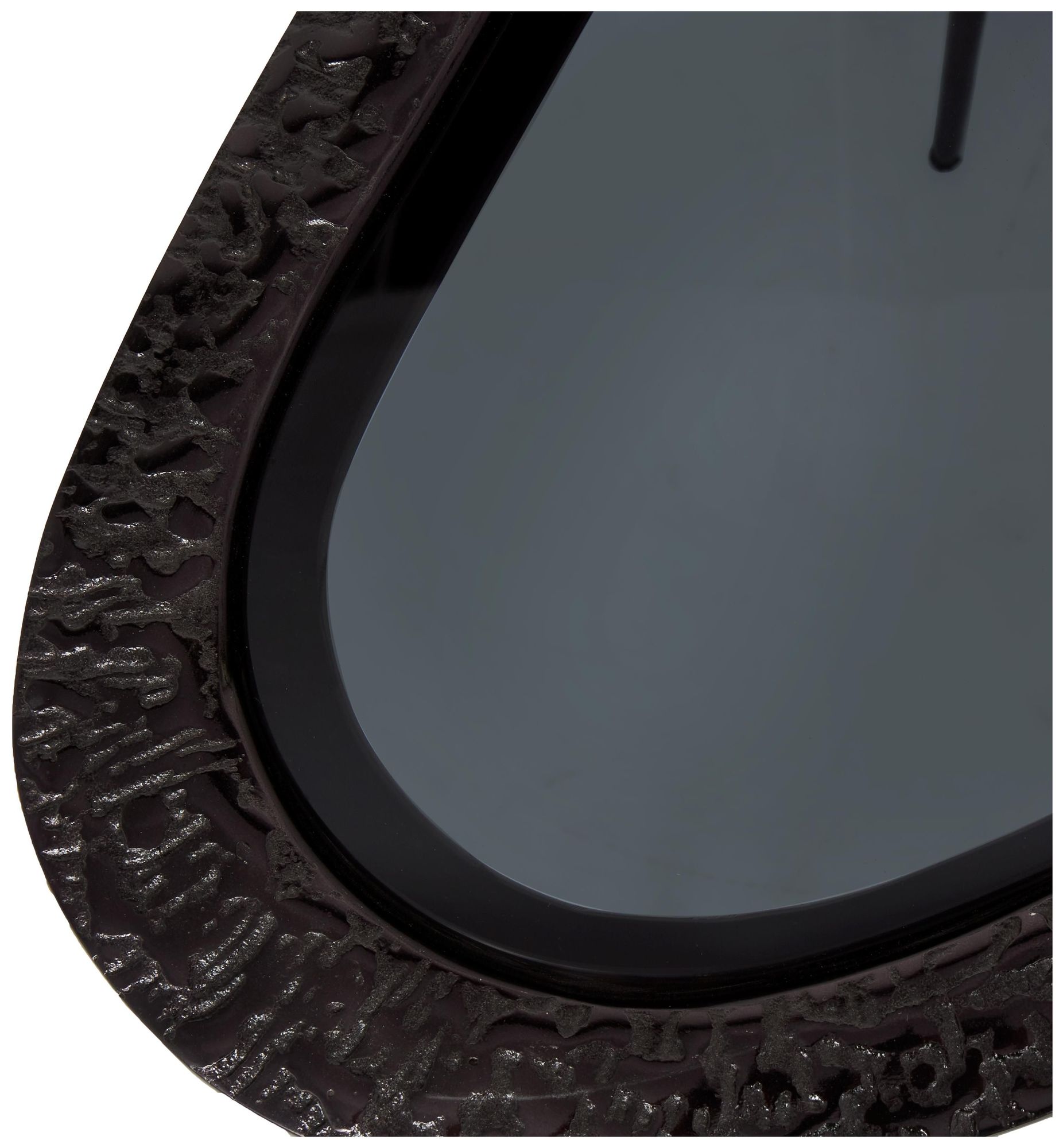 Image 2 Black Aluminum Metal Modern Accent Table, 23" x 15" x 23" more views