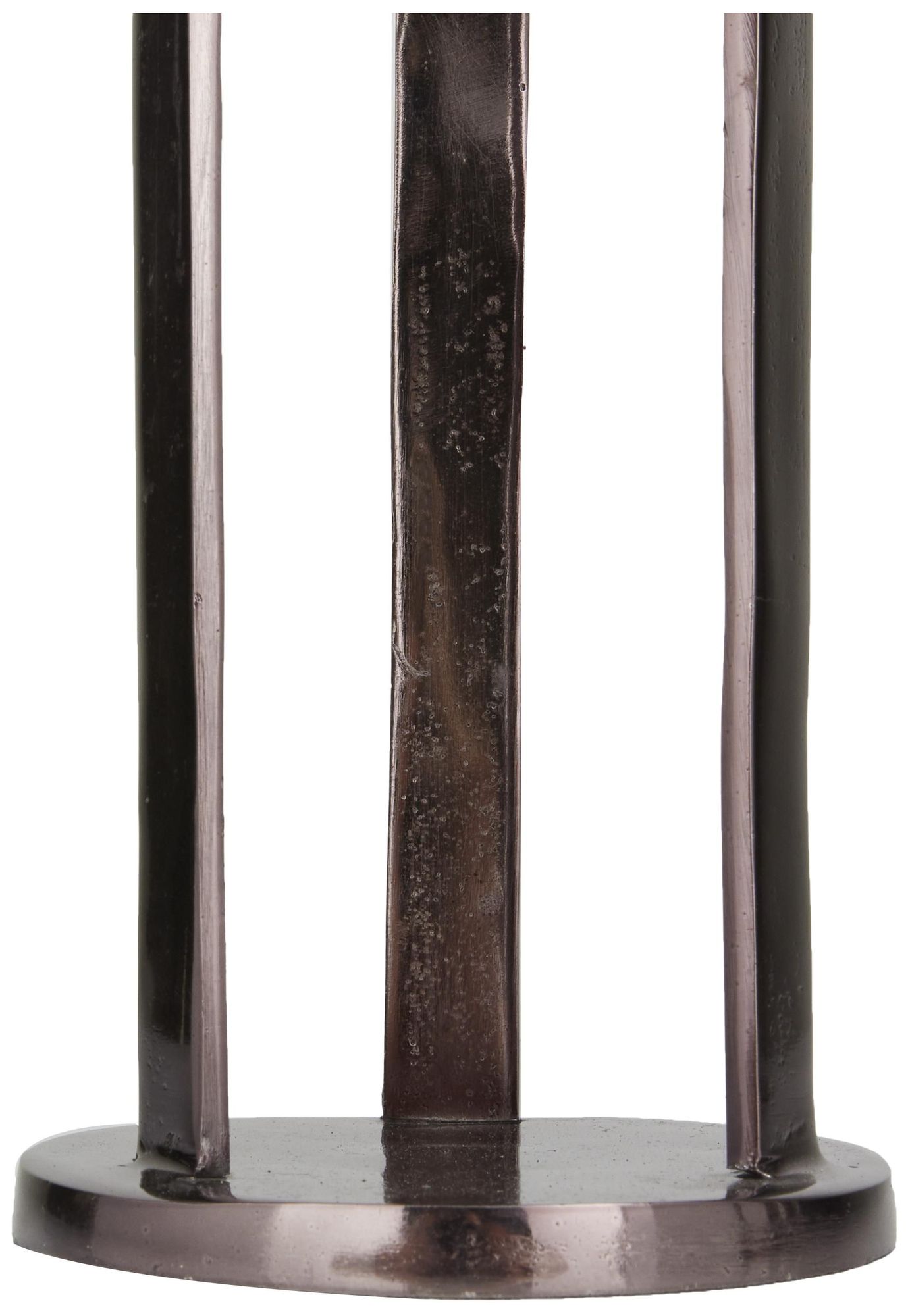 Image 3 Black Aluminum Metal Modern Candle Holder, S/2 14", 10"H more views