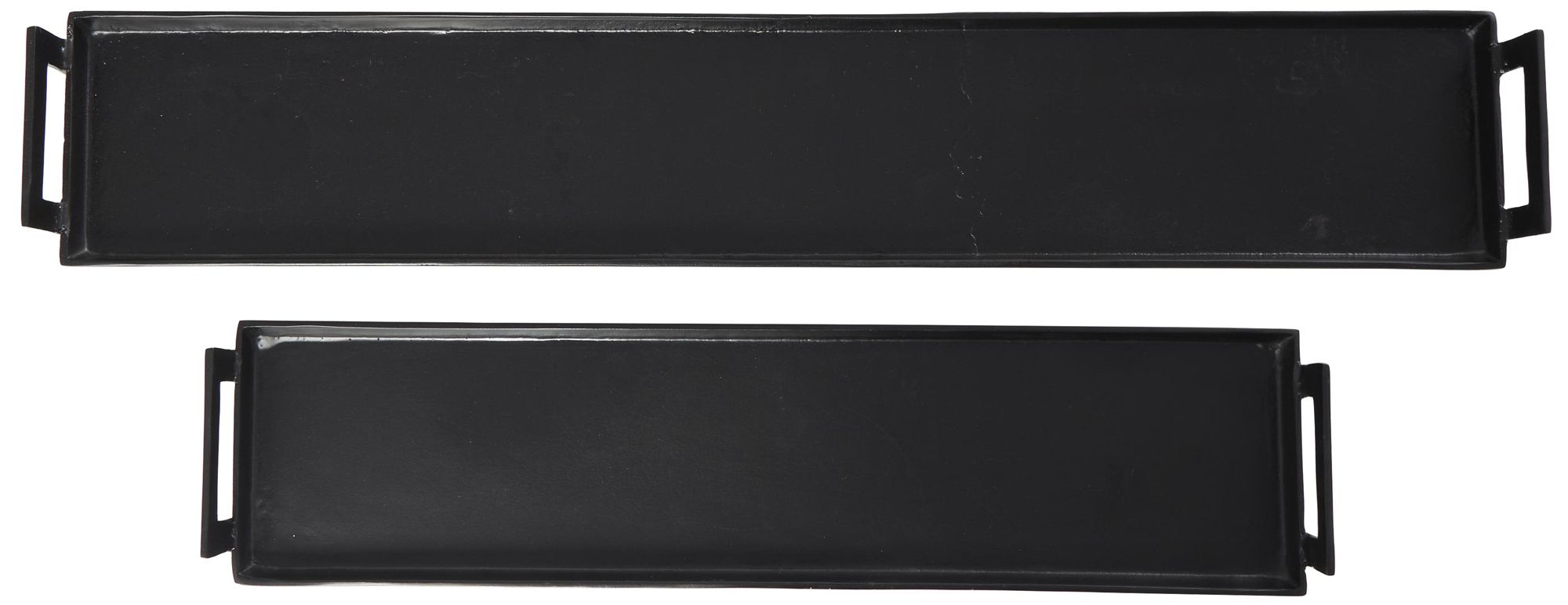 Image 5 Black Aluminum Metal Modern Tray, S/2 36", 26"W more views