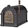 Black and Antique Bronze Keystone Mailbox